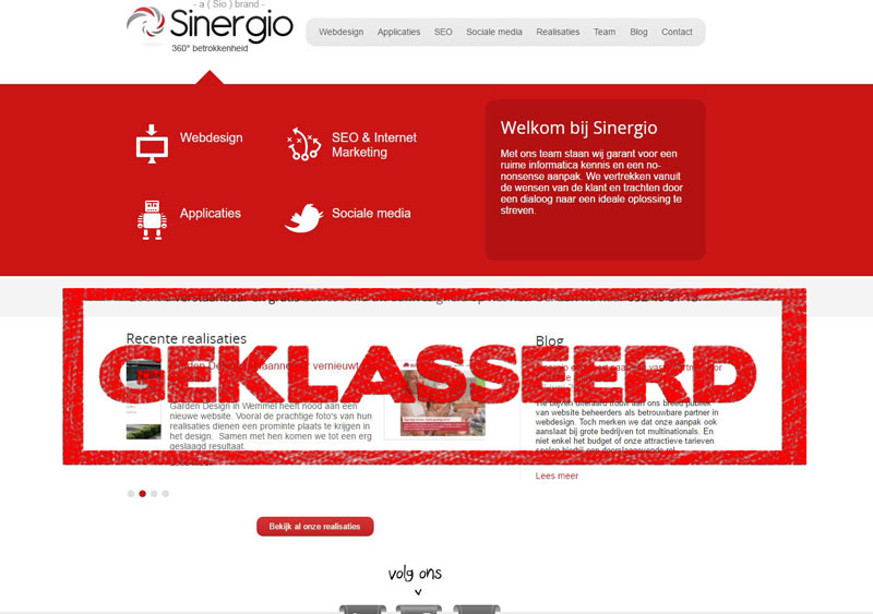 sinergio vorige website