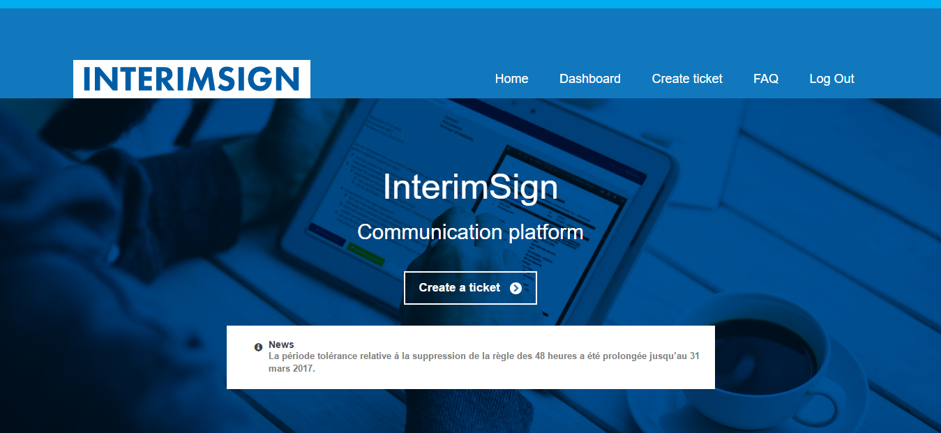 interimsign communicatieplatform federgon online