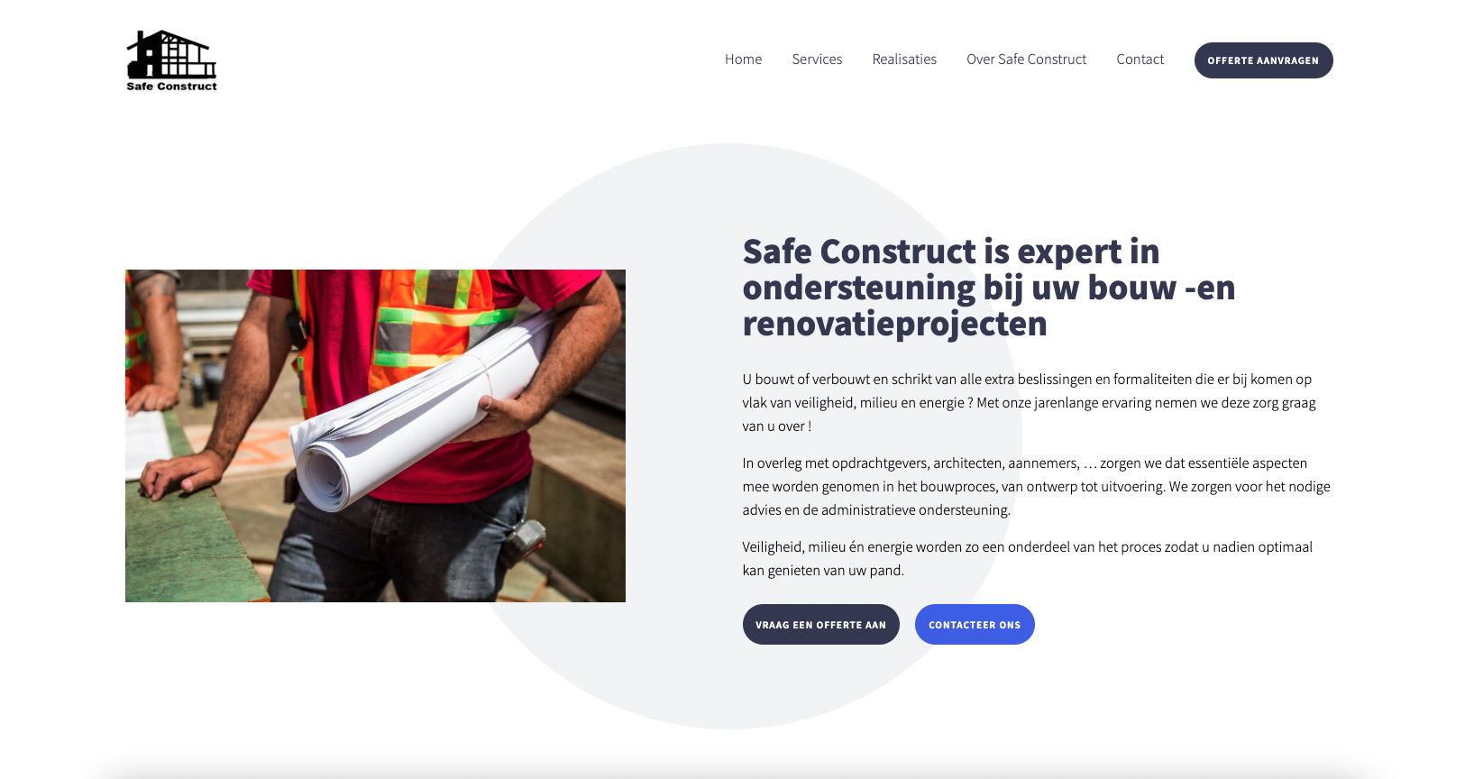 Safe Construct website